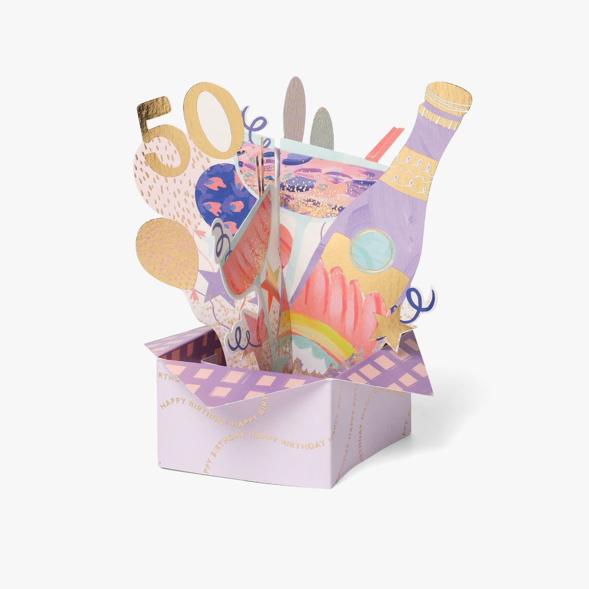 Kort Pop Up 50th Birthday Scene