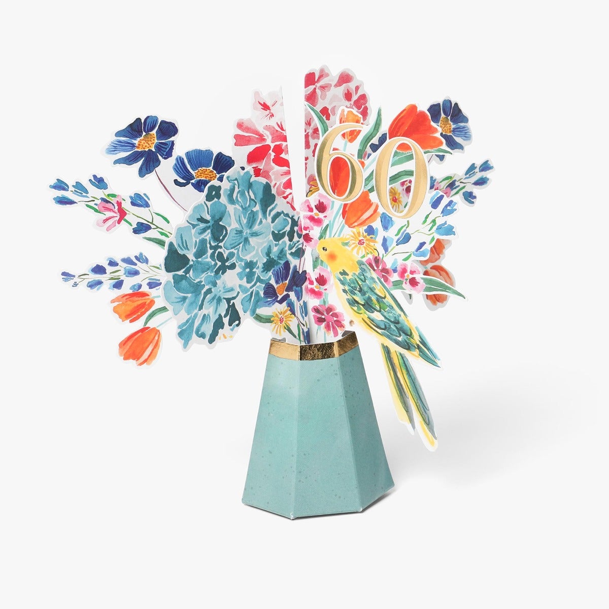 Kort Pop Up 60th Vase