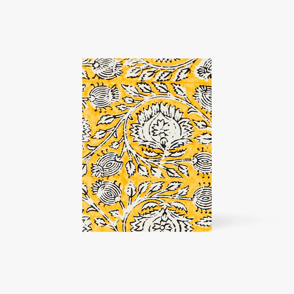 Kort Yellow Floral