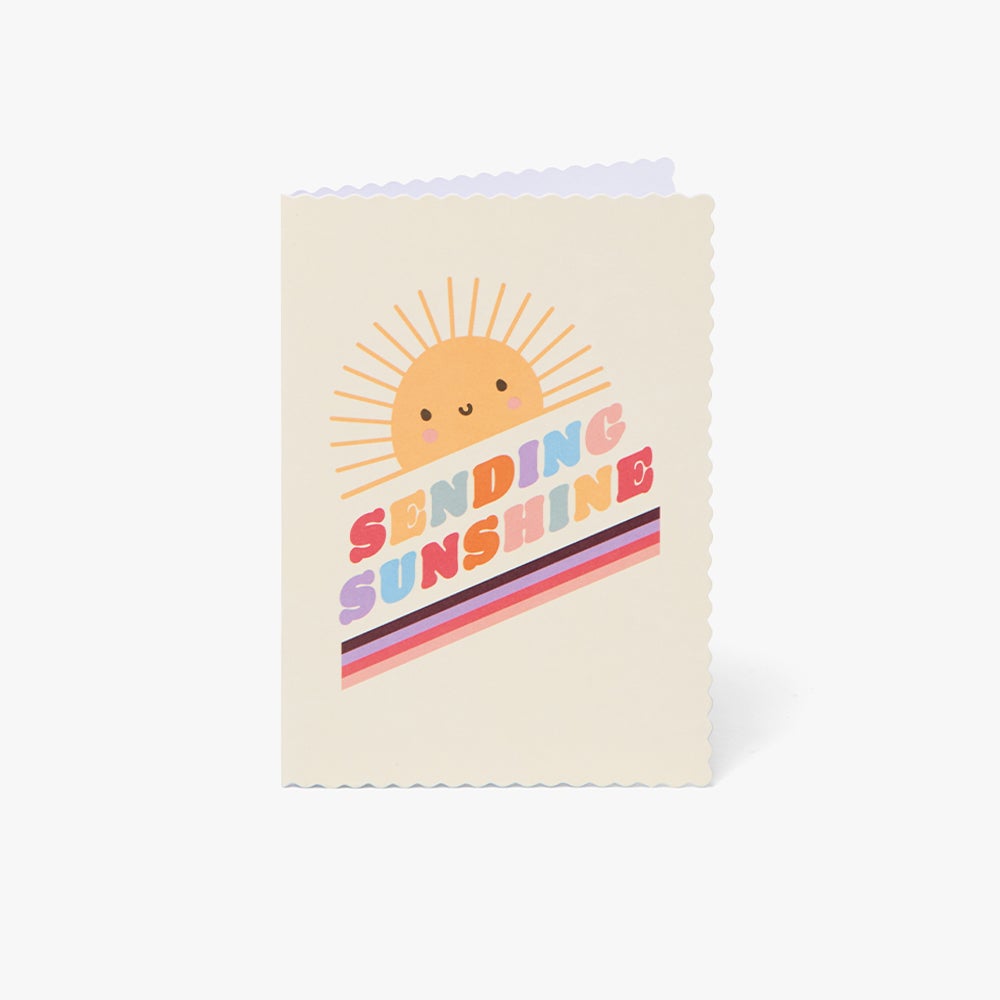 Kort Sending Sunshine Scallop Edge