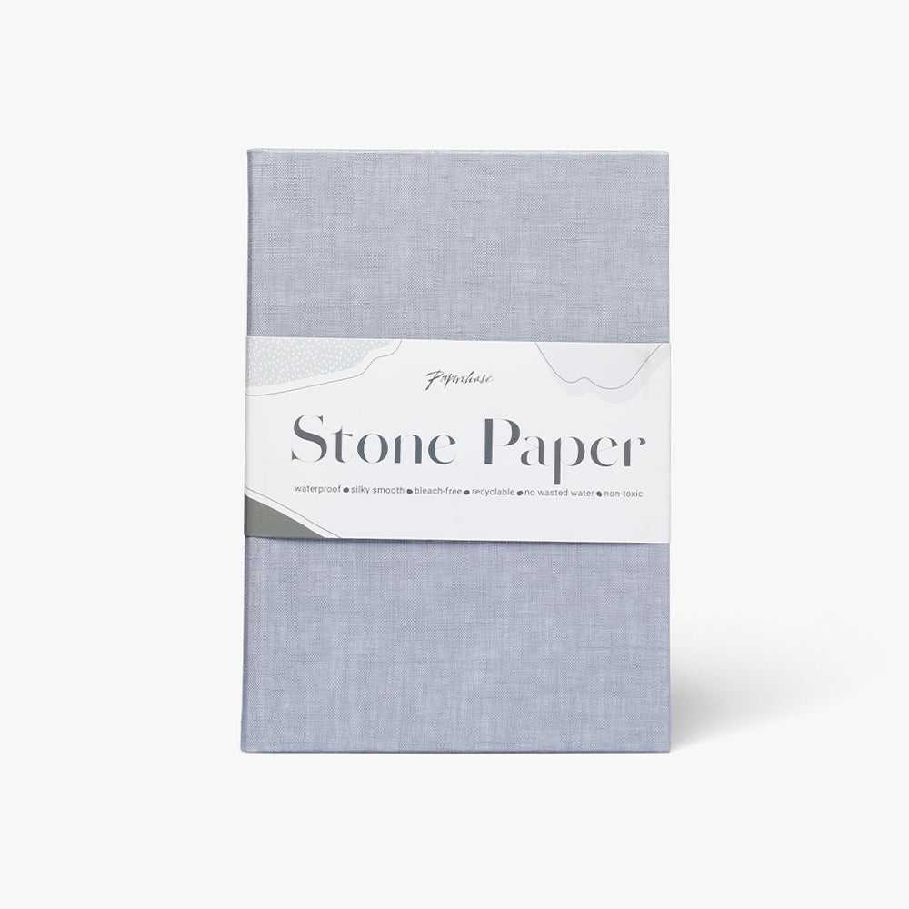 Notatbok Stone Linen A5 Grey