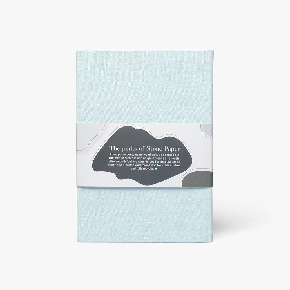 Notatbok Stone Linen A5 Mint