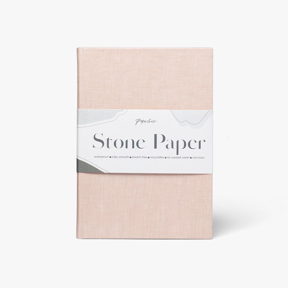 Notatbok Stone Linen A5 Oat