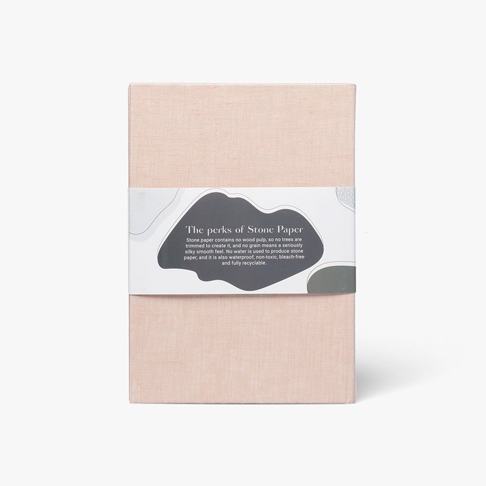 Notatbok Stone Linen A5 Oat