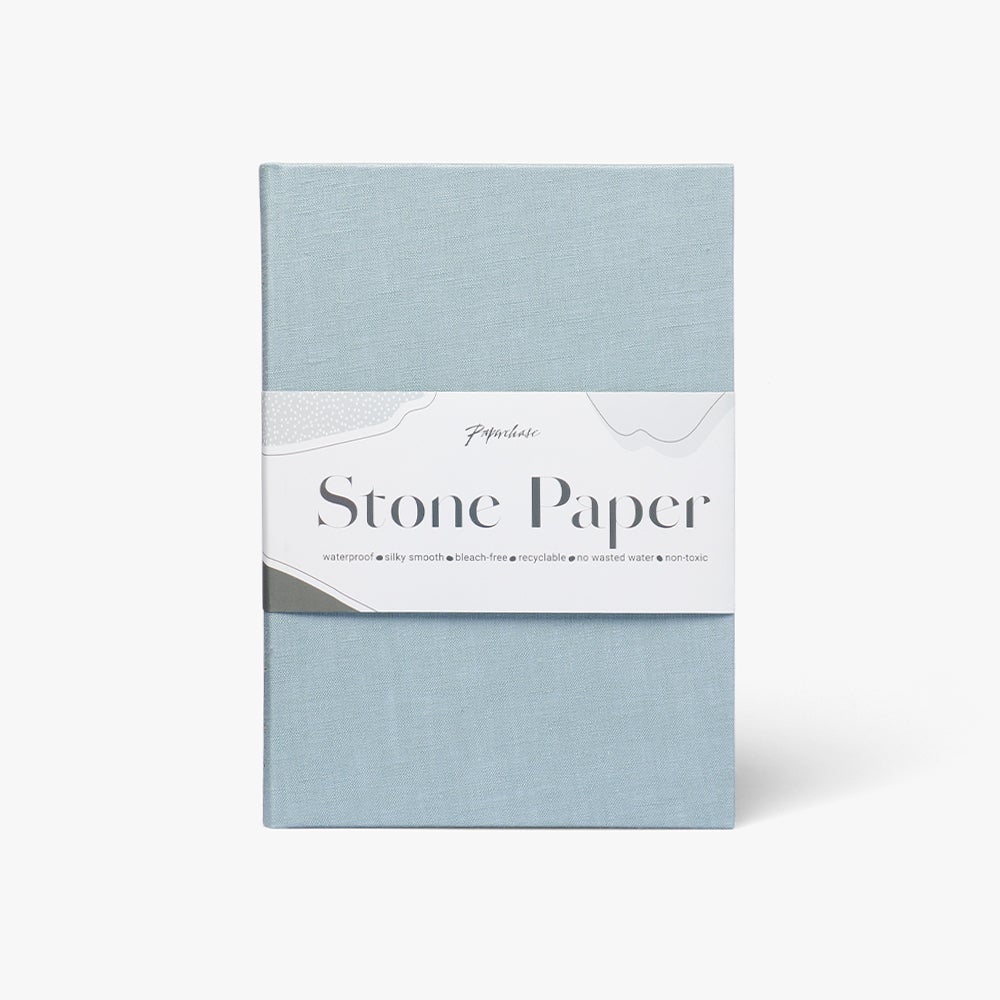 Notatbok Stone Linen A5 Blue