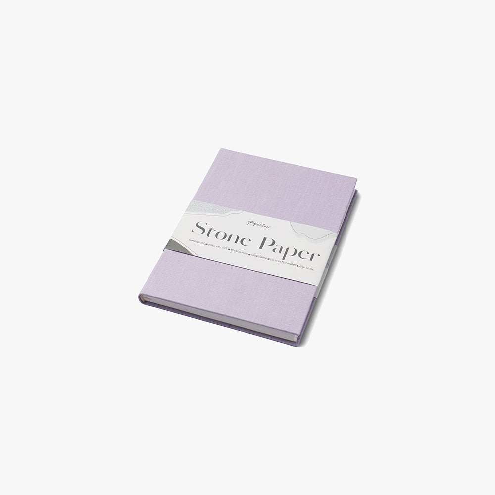 Notatbok Stone Linen A5 Lilac