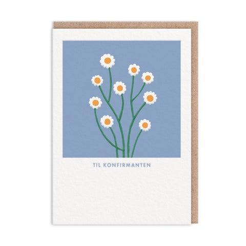 Kort konfirmasjon Daisies