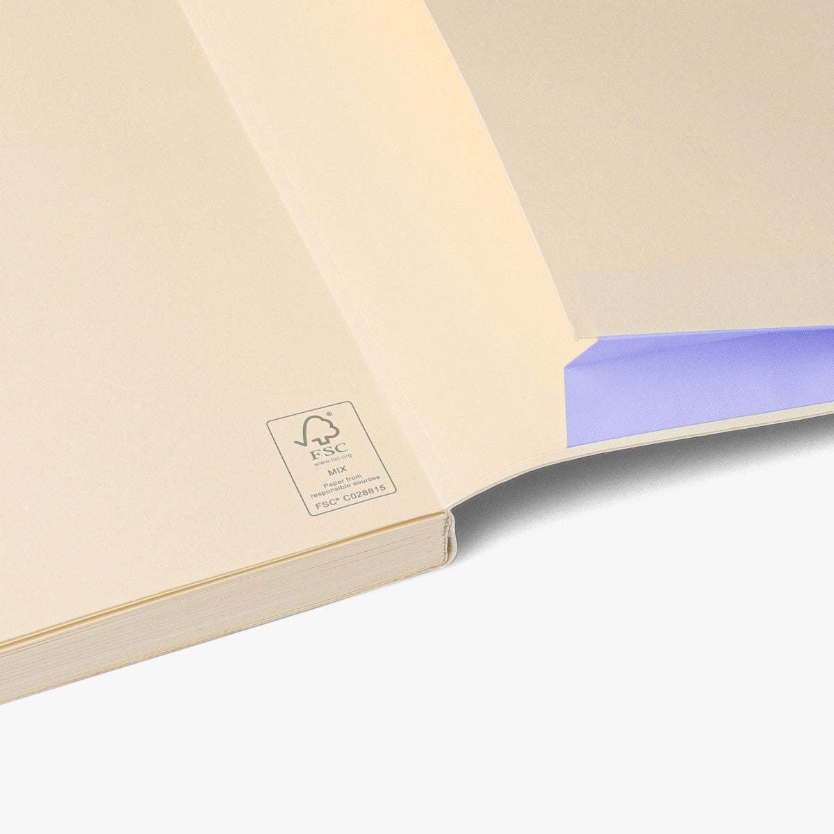 Notatbok Agenzio M Violet Soft Linjert