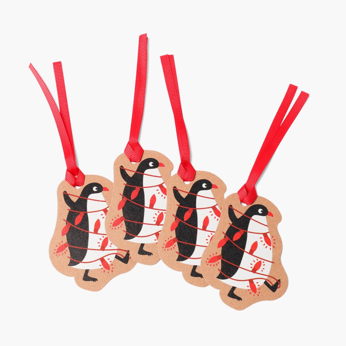 Gavemerkelapper Wrapped up Penguins 20pk
