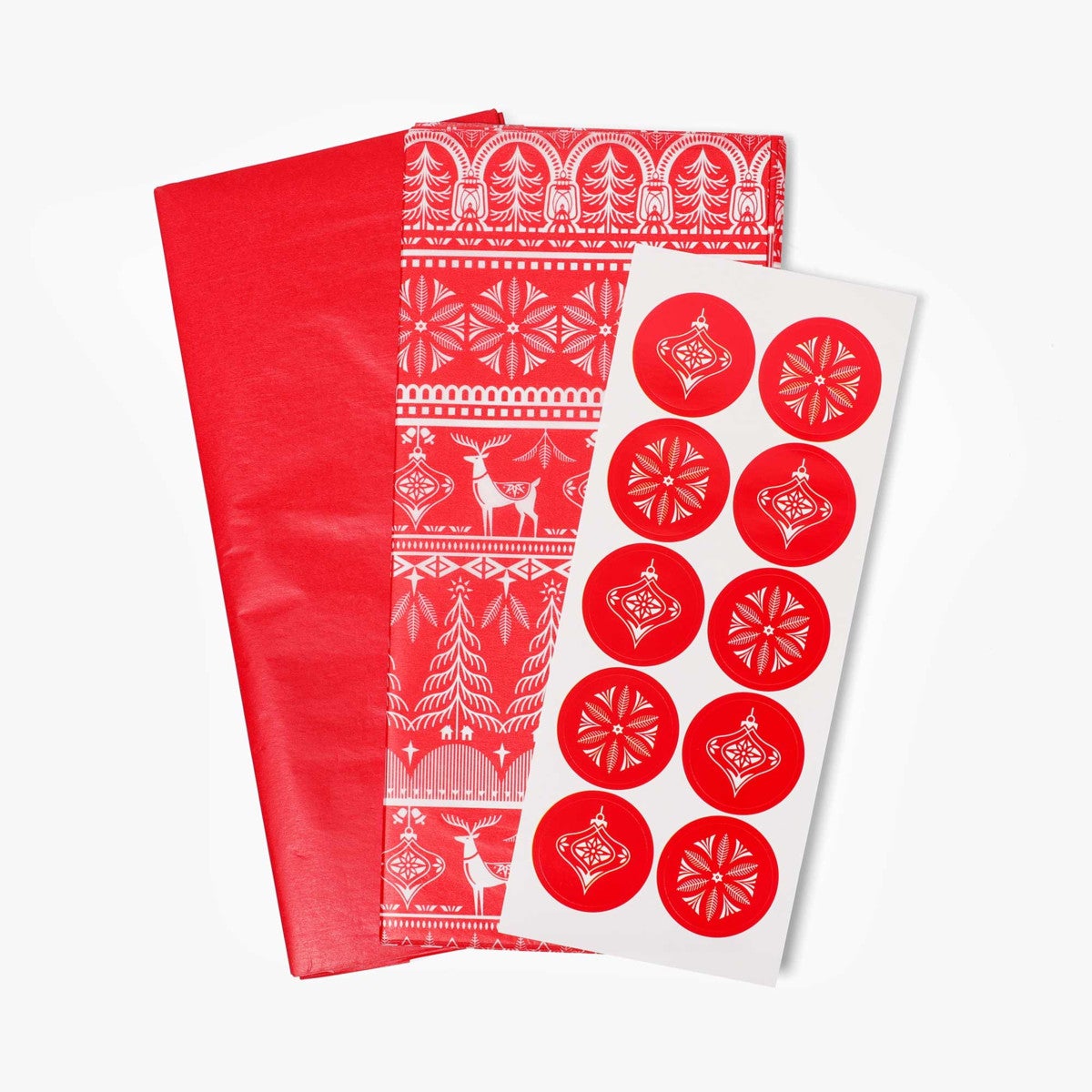 Silkepapir Classic Scandi m/stickers