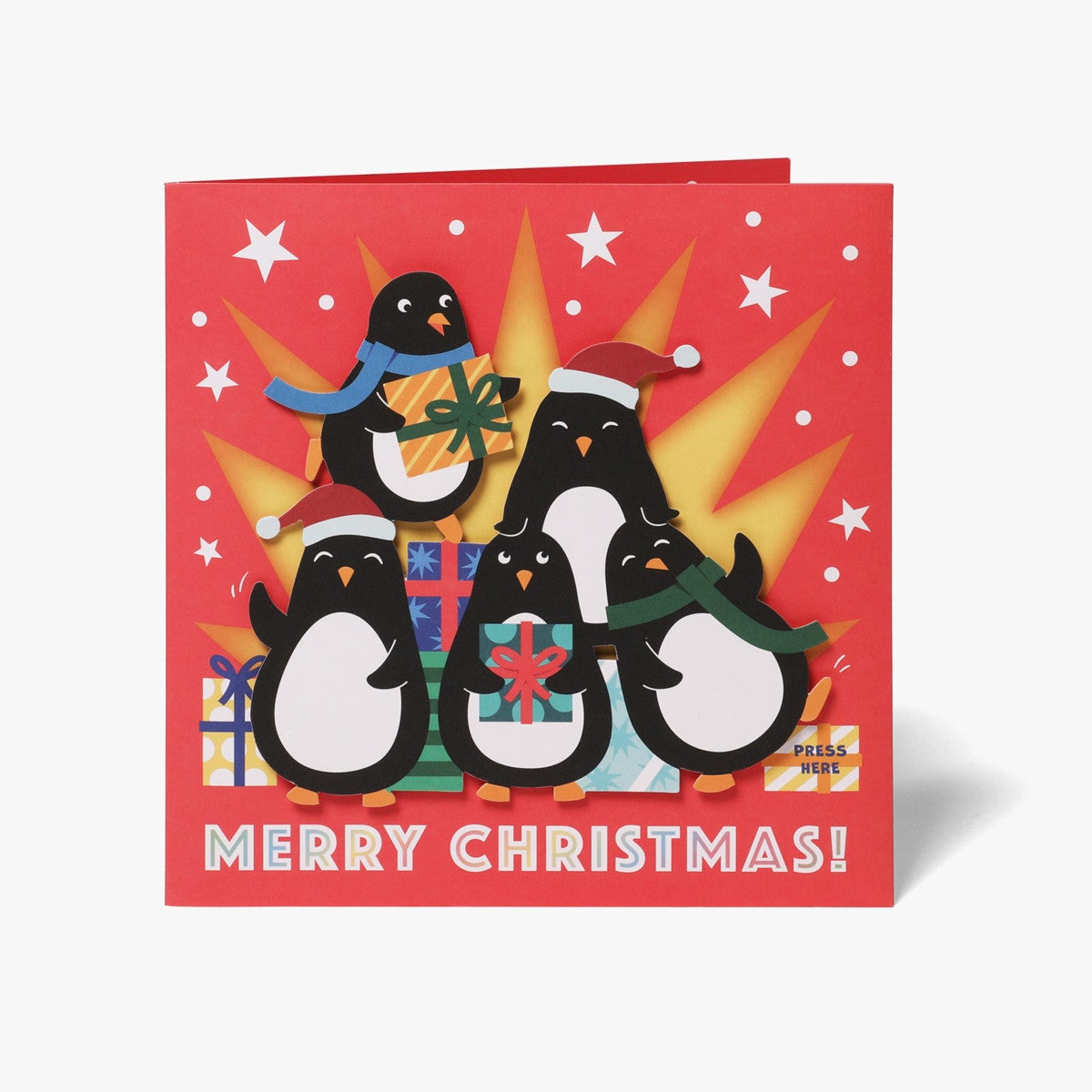 Julekort Penguins Luminate