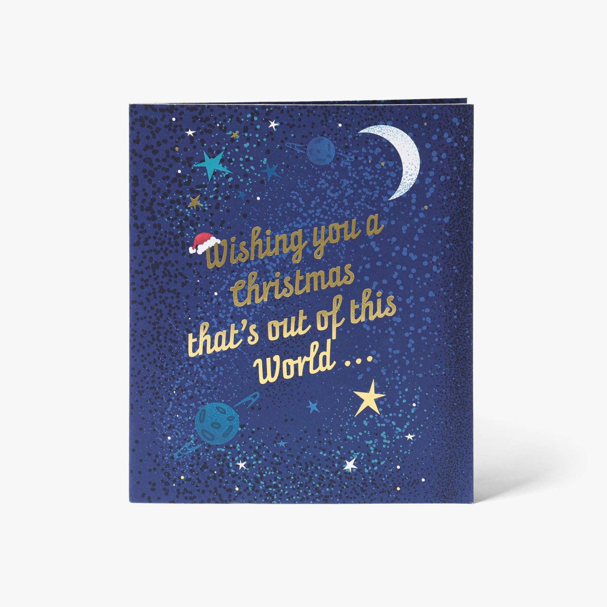 Julekort Out Of Ths World Santa