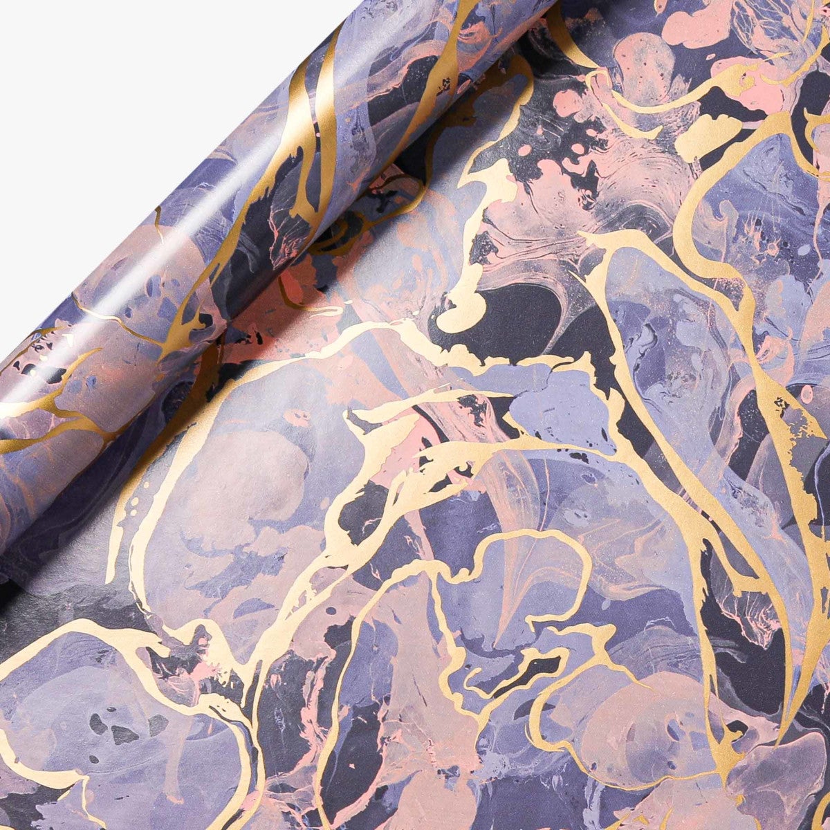 Gavepapir 3m Purple Pink Marble