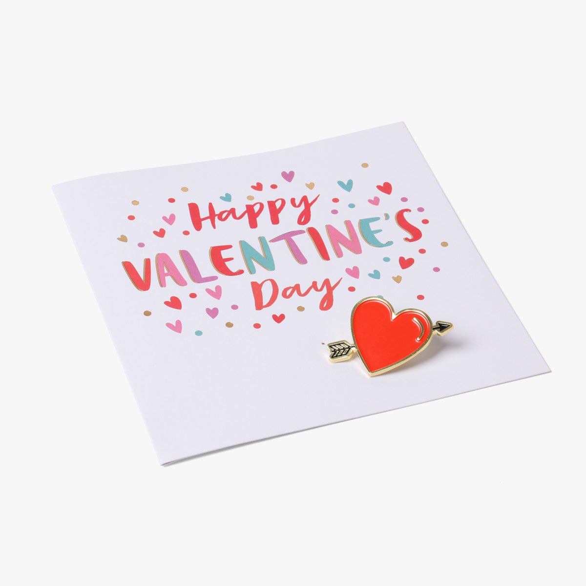 Kort Valentines Day Pin Badge