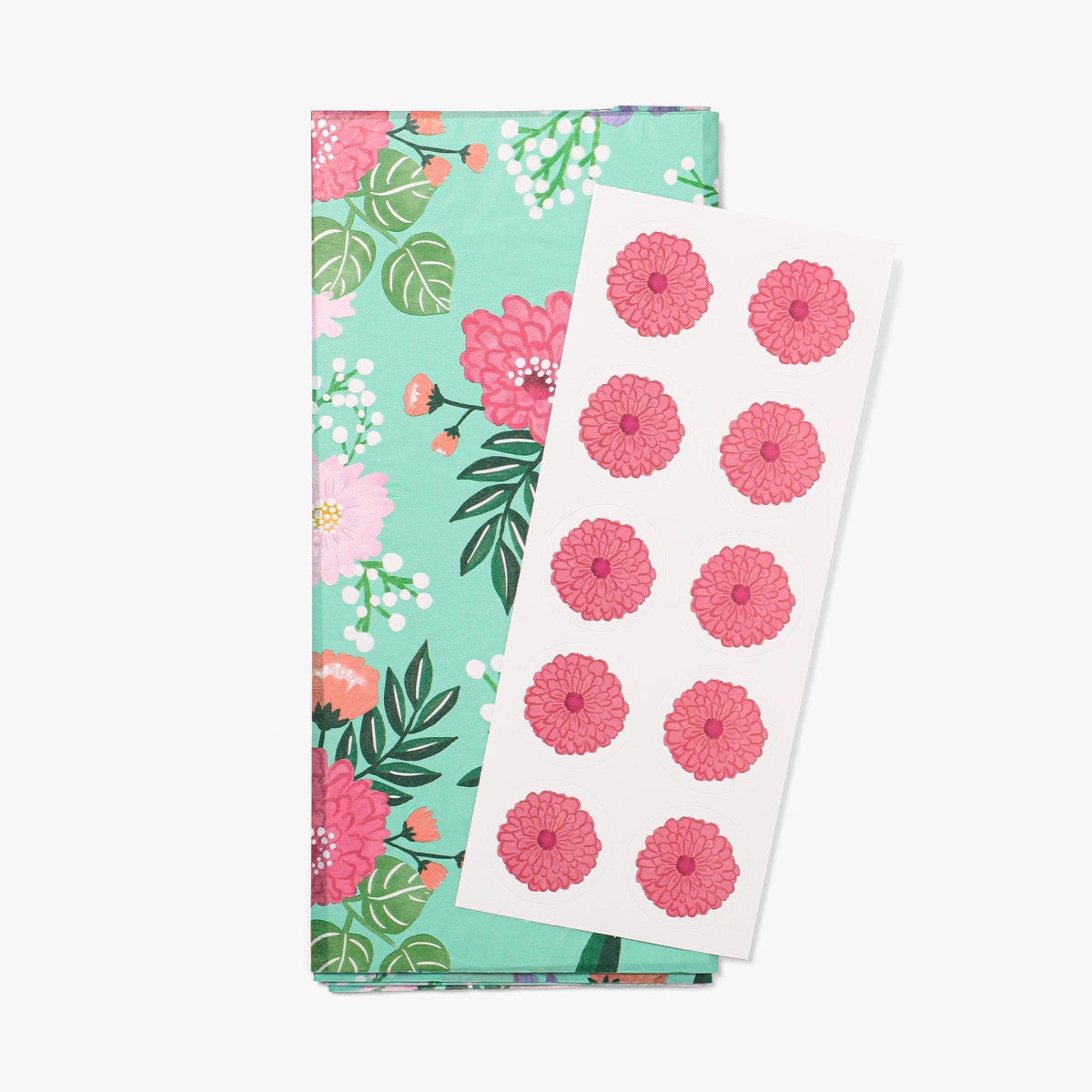 Silkepapir Floral Bloom M Stickers