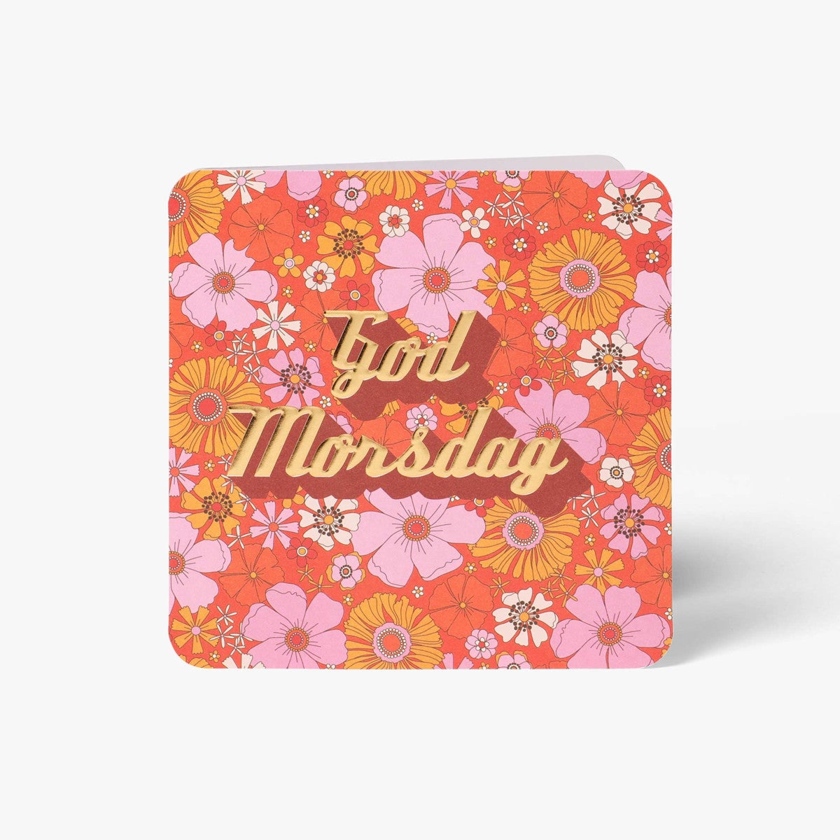 Kort Morsdag Seventies Floral