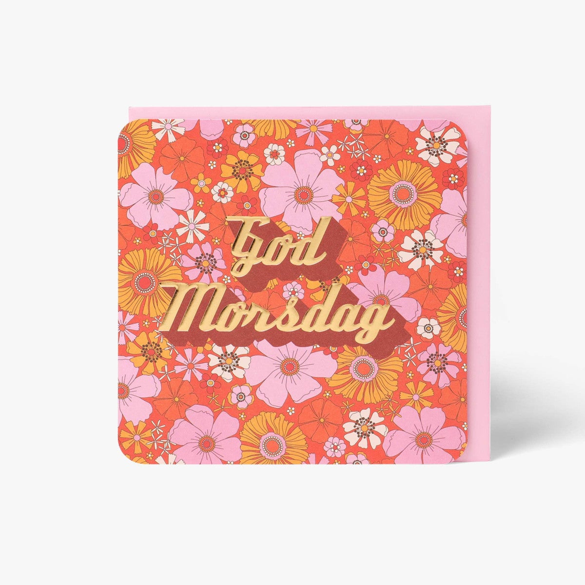 Kort Morsdag Seventies Floral