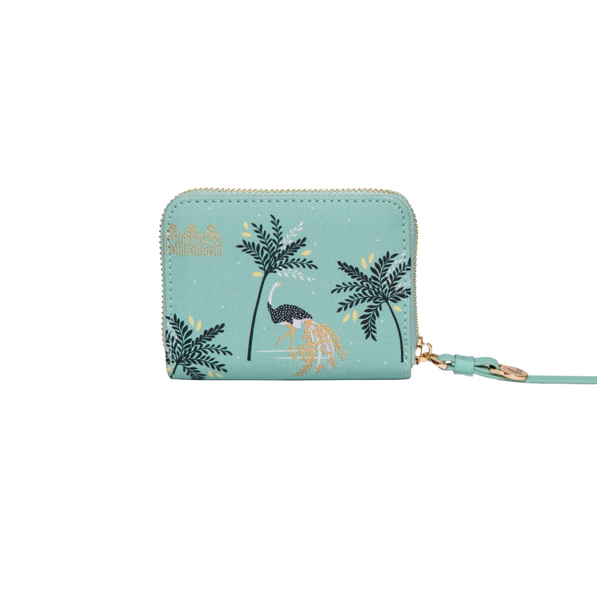 Lommebok Sara Miller Ostrich Mint S