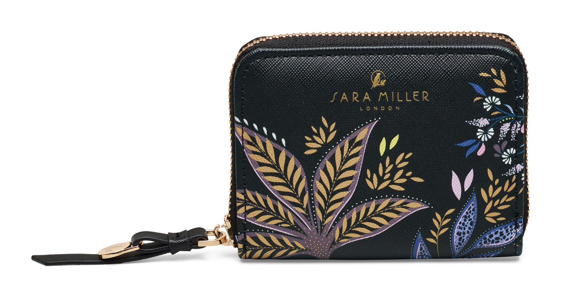 Lommebok Sara Miller Black Botanic S