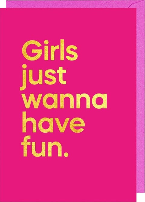 Kort Say It With Songs Girls Just Want To Have Fun