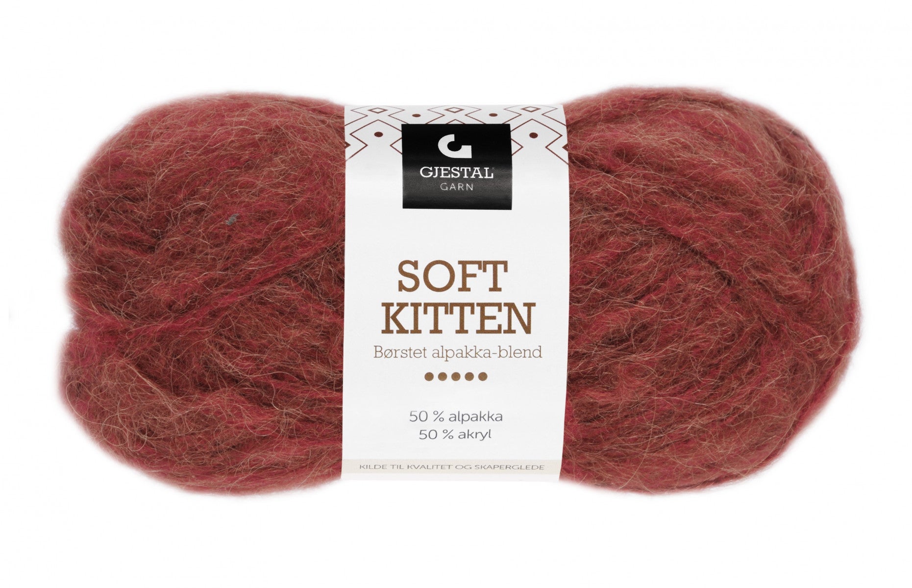 Garn Gjestal Soft Kitten 50g Rust melert