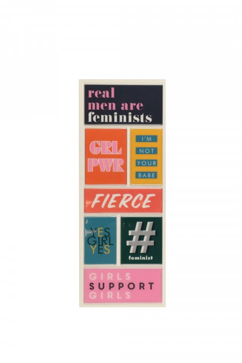 Stickers Fierce Slogan Slim