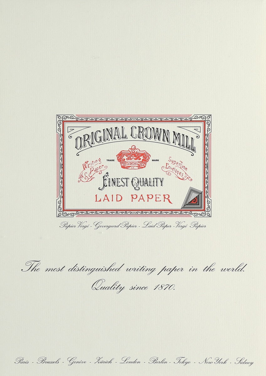 Brevpapir Crown mille A4 100g (50)
