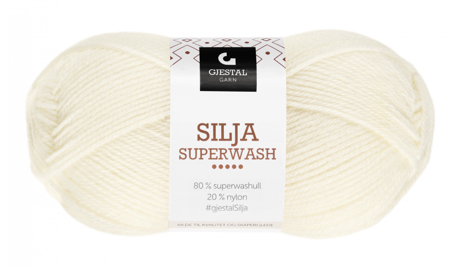 Garn Gjestal Silja Superwash 50g Natur