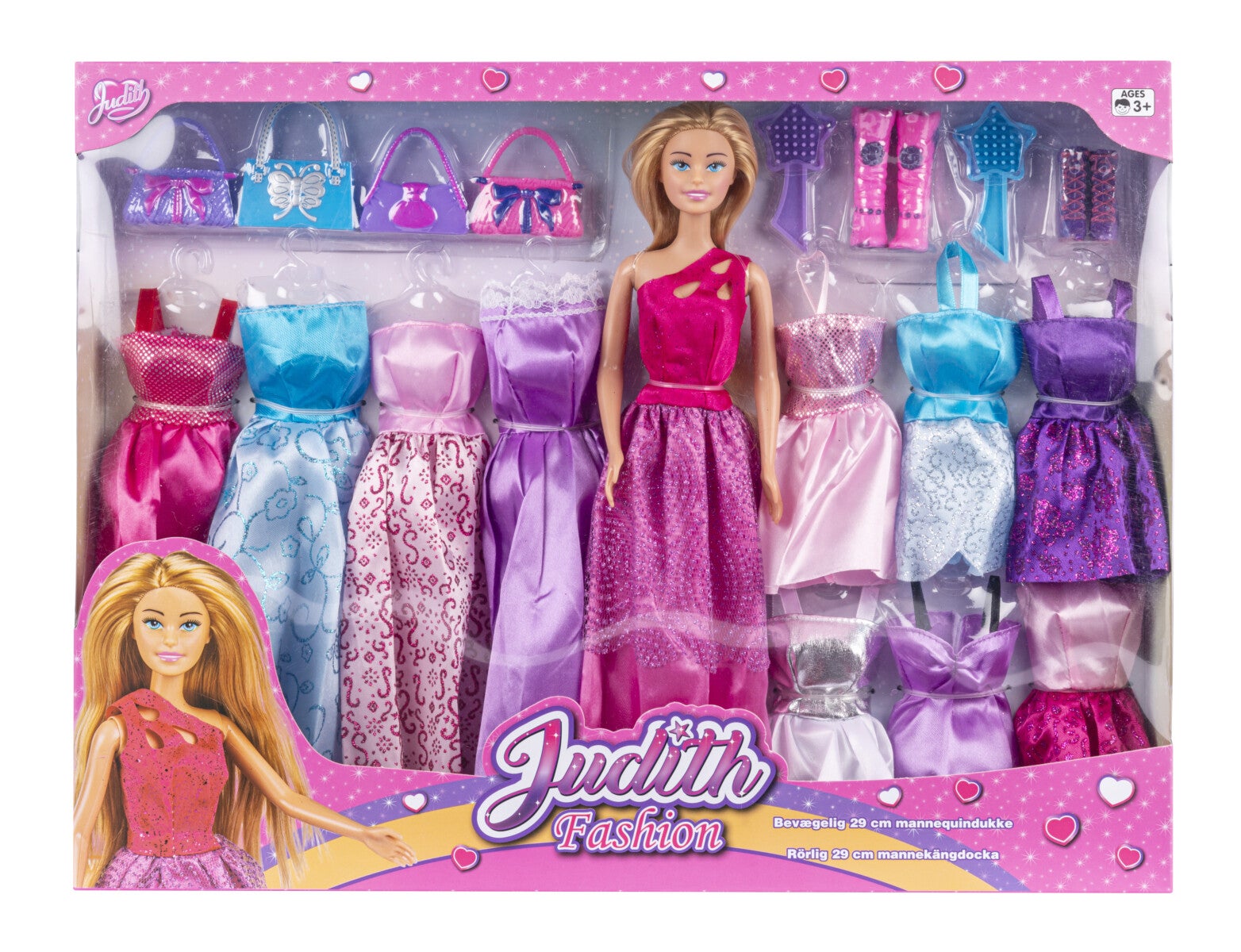 Dukke Judith m/11 kjoler tbh gavesett