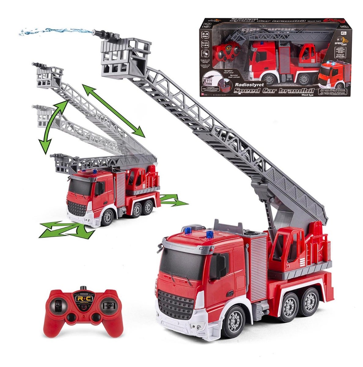 Fjernstyrt Brannbil Med Vann