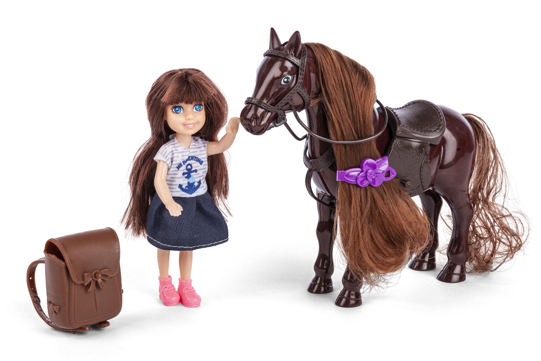 Sally Ridehest m/dukke