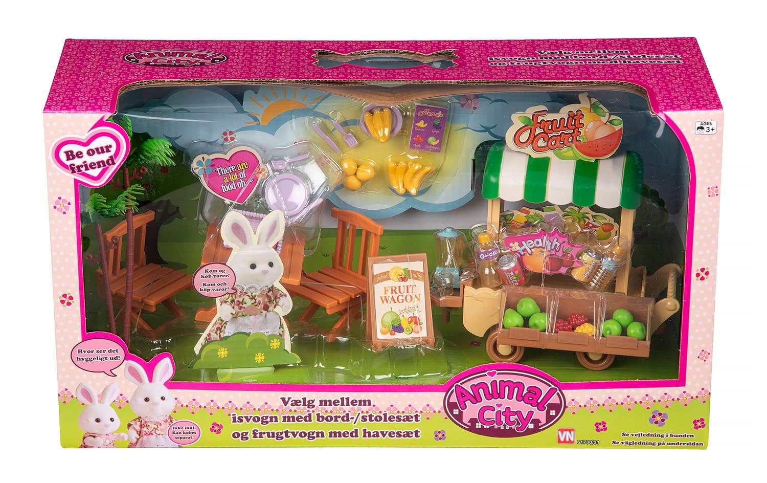 Animal City fruktvogn og hagesett