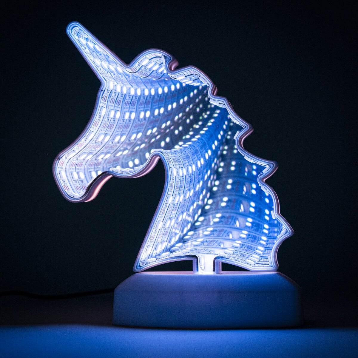 Unicorn Speil Lampe 19x15cm m/usb