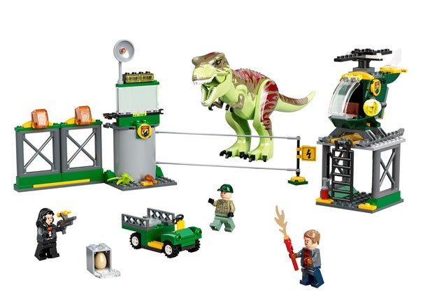 Lego T.rex på rømmen76944