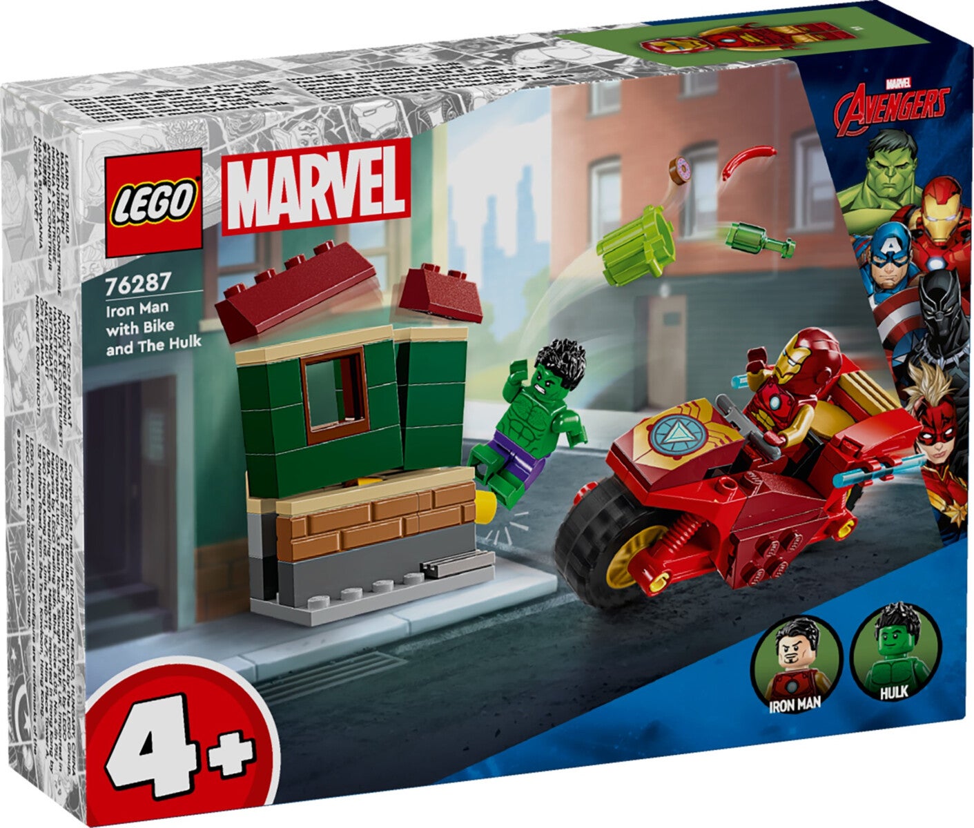 Lego Iron Man with Bike and The Hulk 76287