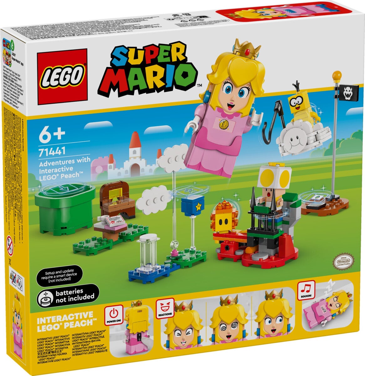 Lego På eventyr med interaktive LEGO Peach 71441