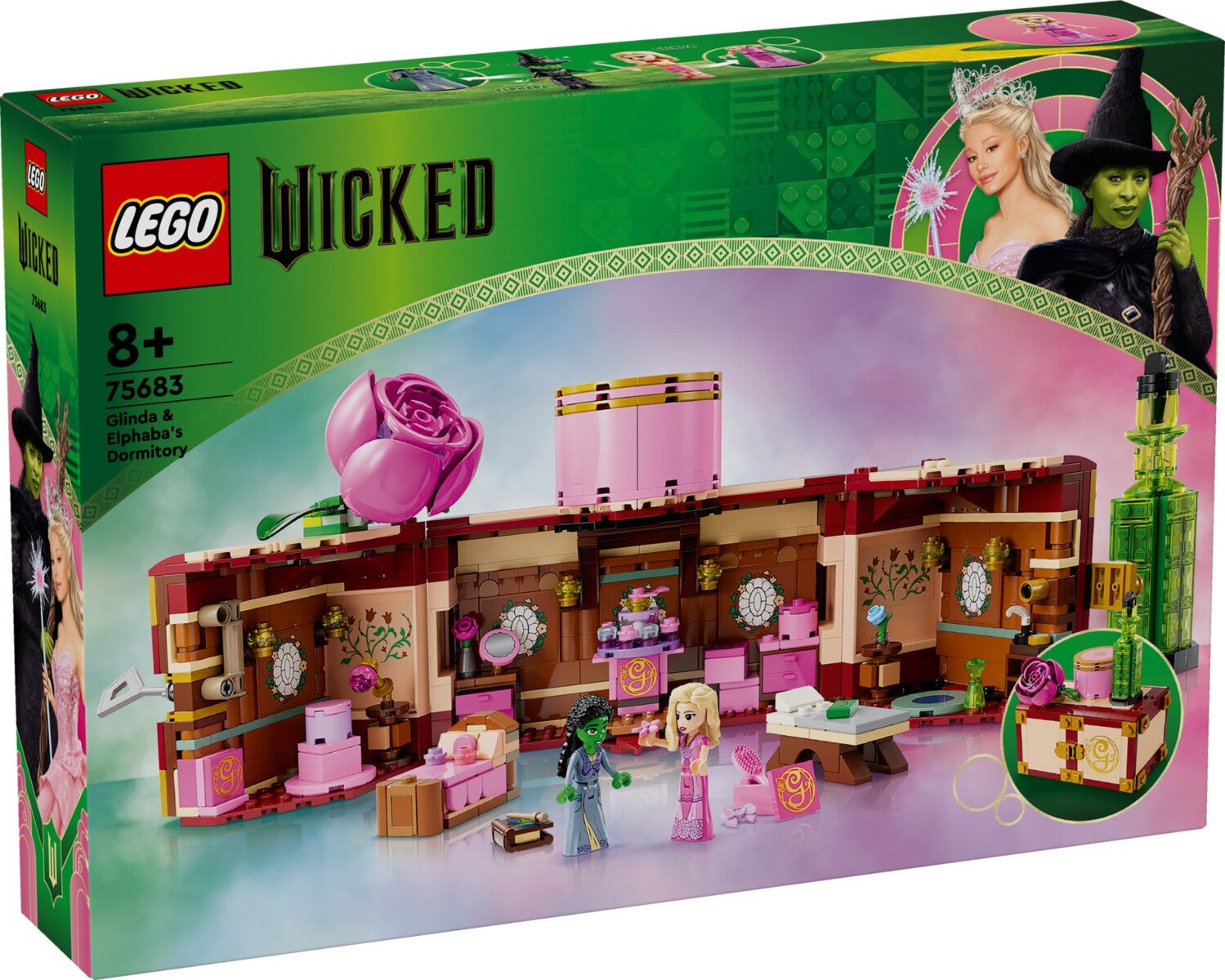 Lego Glinda og Elphabas studentrom 75683