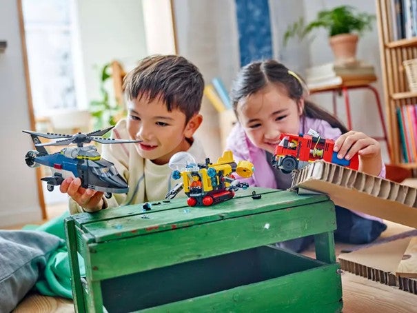 Lego Pakke med helikopter, brannbil og ubåt 60462
