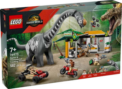 Lego På sporet av titanosaurus og raptor 76973 - 75941