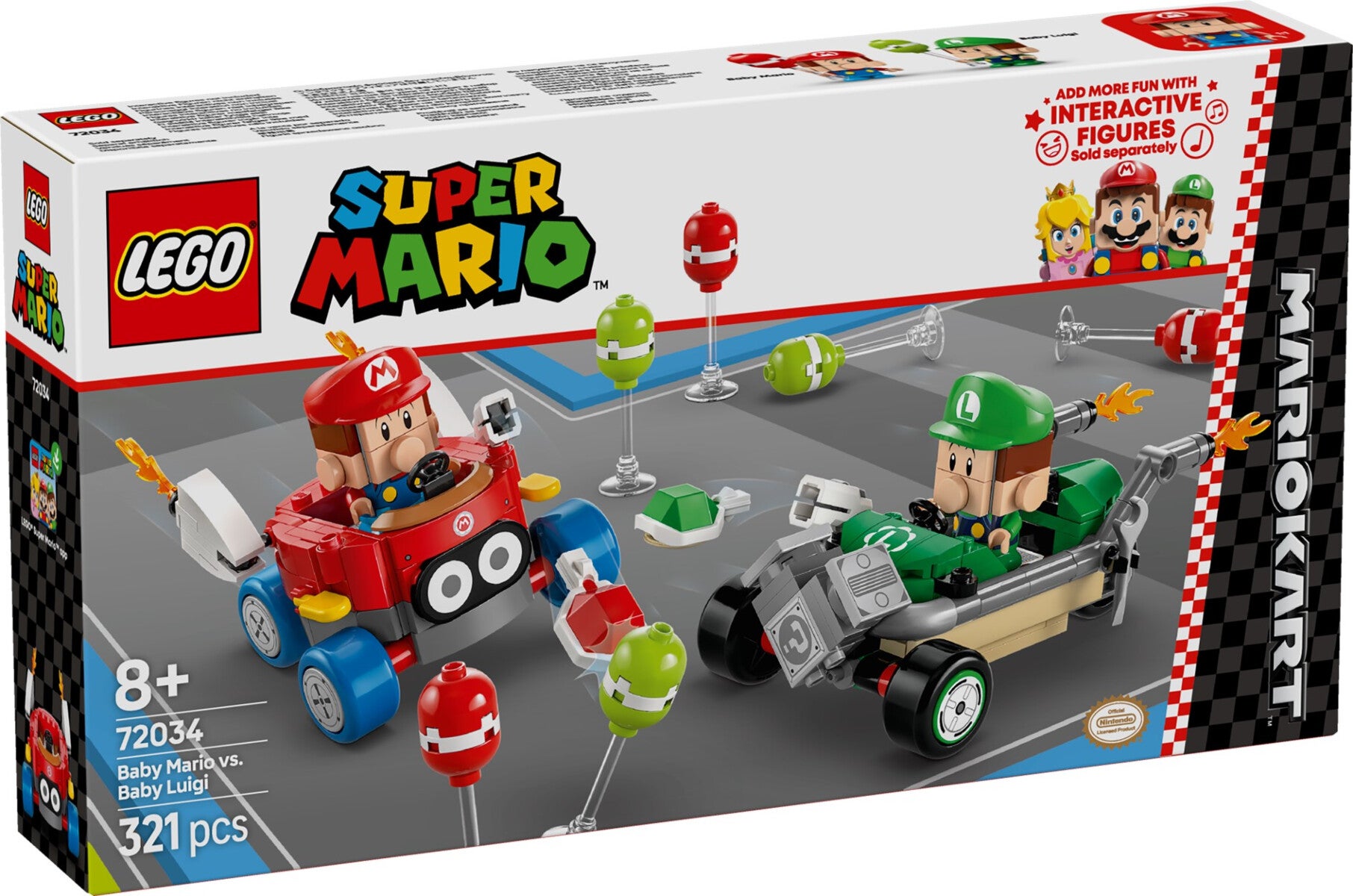 Lego Mario Kart - Baby Mario mot Baby Luigi 72034