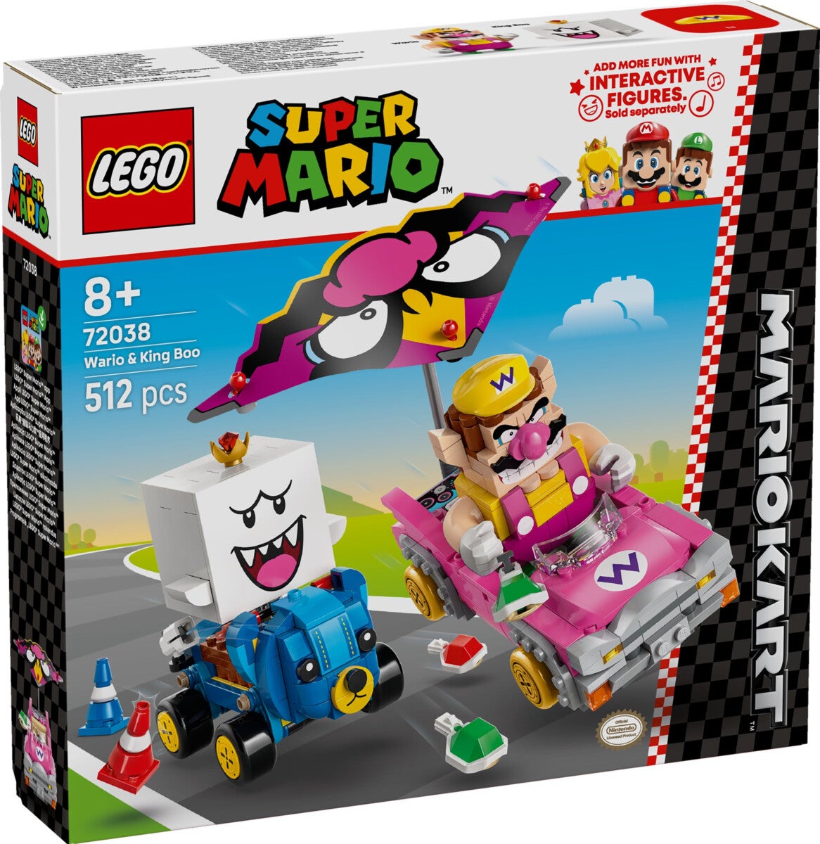 Lego Mario Kart - Wario og King Boo 72038