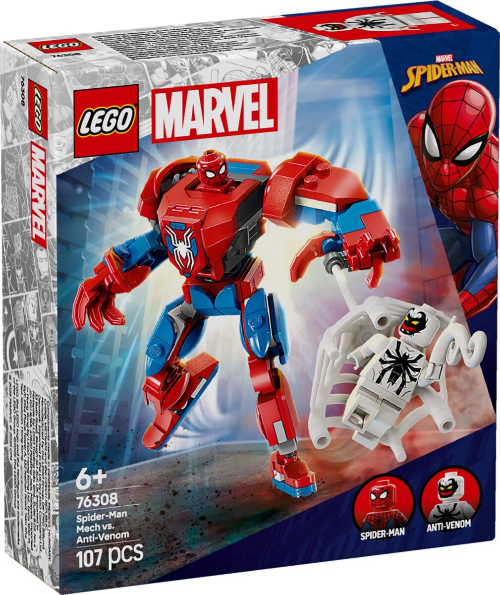 Lego Spider-Man-robot mot Anti-Venom 76308