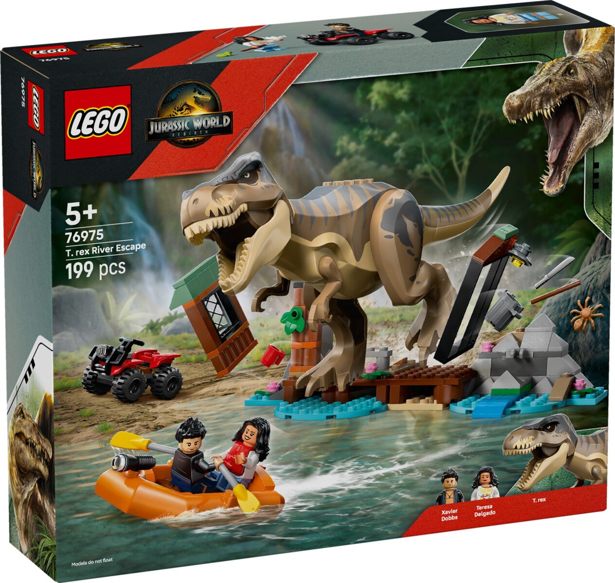 Lego På flukt fra T. rex 76975