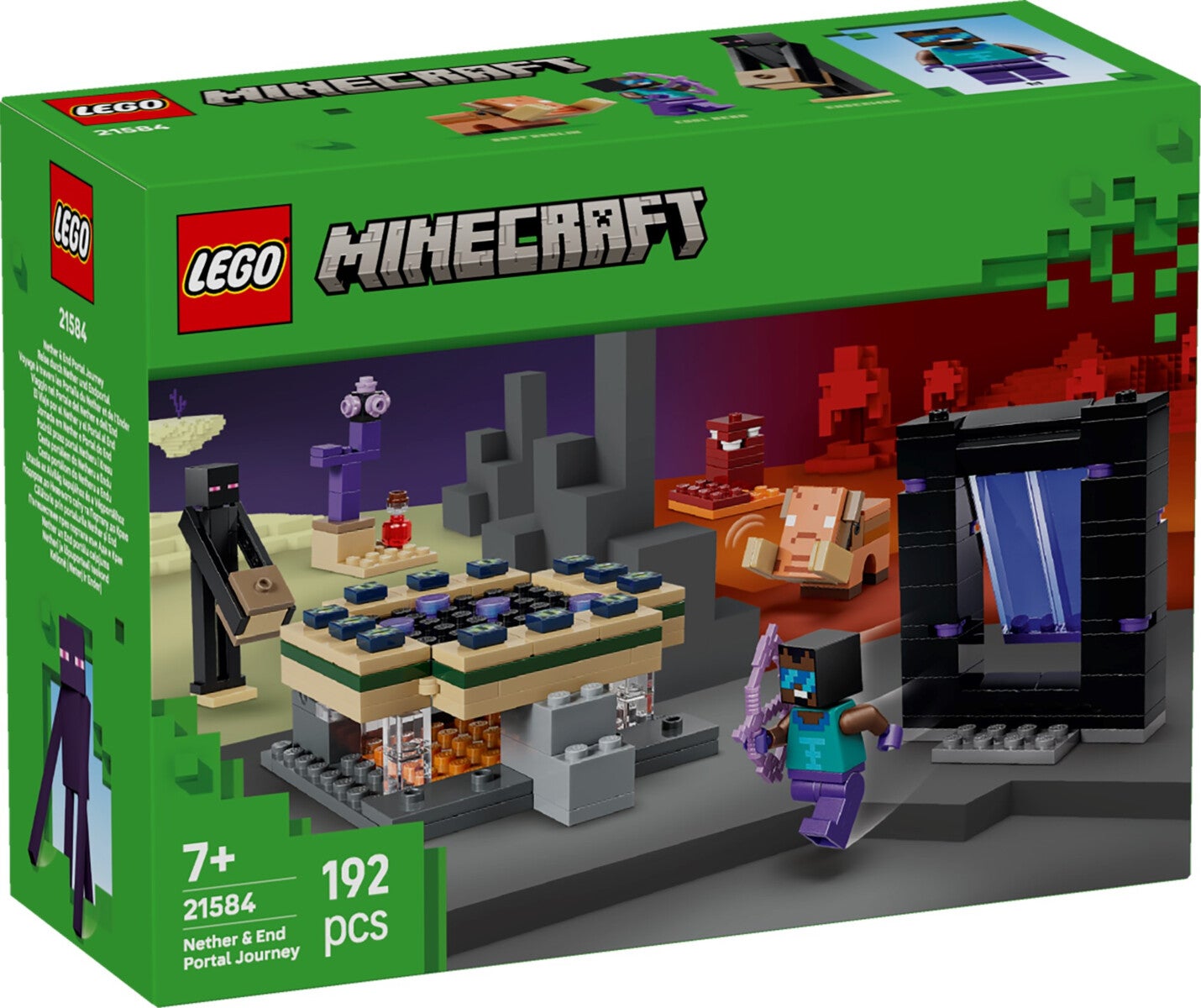 Lego Reise gjennom portalene til Nether og End 21584