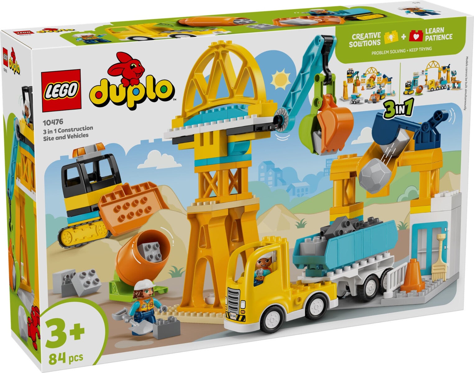Lego 3-i-1 Byggeplass med anleggsmaskiner 10476
