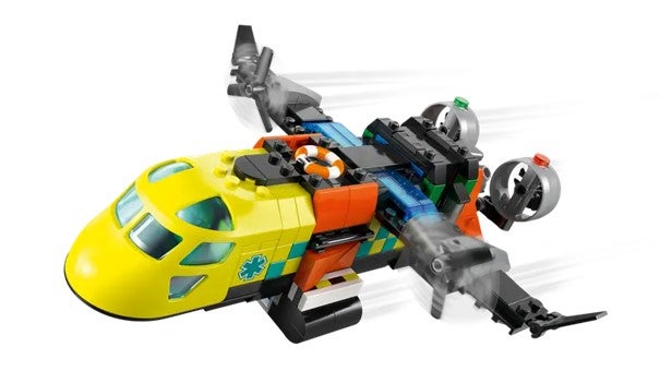 Lego Sett med fly, servicebil og luftputebåt 60505