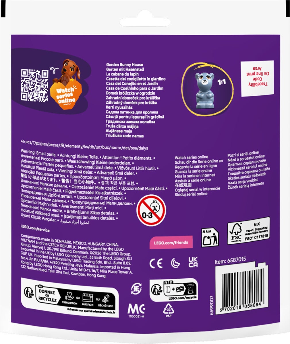 Lego Hage med kaninhus 30722