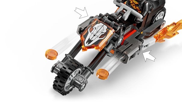 Lego Spider-Man mot Ghost Rider på motorsykkel 76335