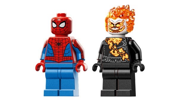 Lego Spider-Man mot Ghost Rider på motorsykkel 76335