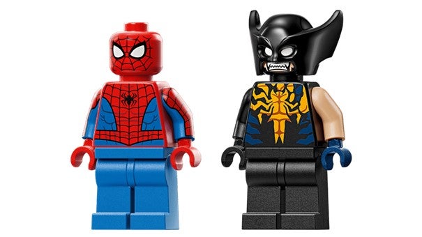 Lego Spider-Man i bil mot venomifisert Wolverine 76336